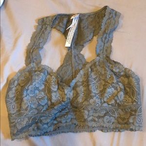 Free people lace racer back bralette